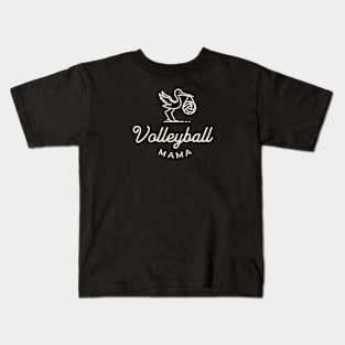 Volleyball Mama Story Design (light) Kids T-Shirt